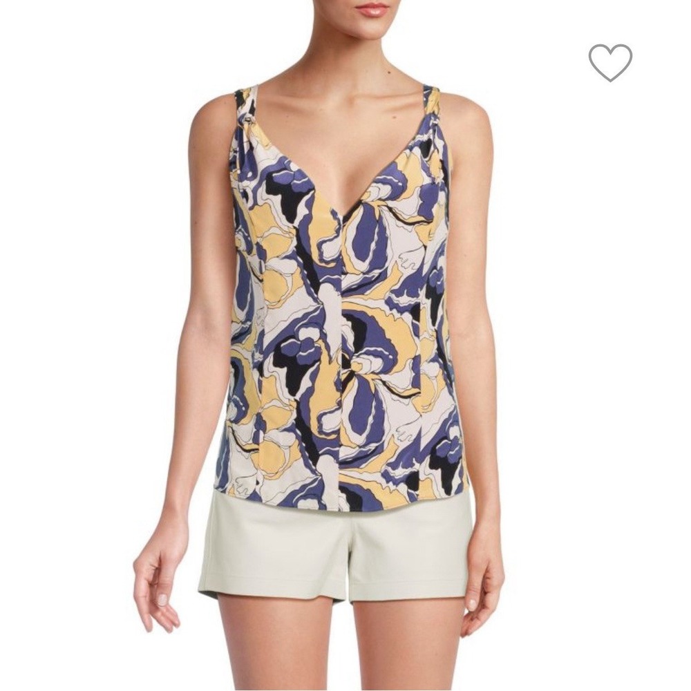 EQUIPMENT Hadley Floral Silk Top Size XS Lined